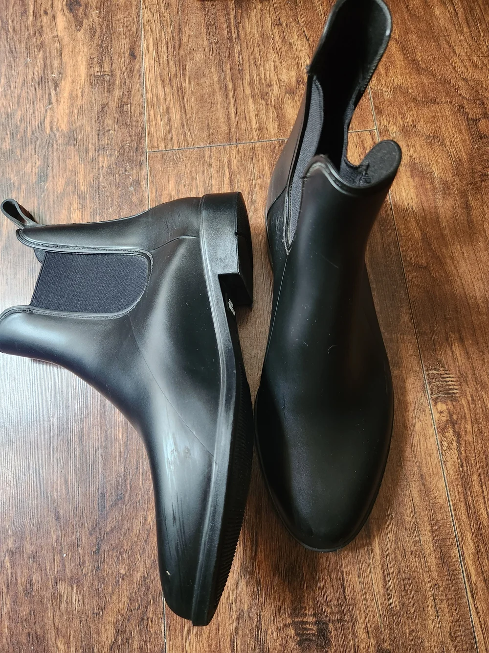 Capelli of New York Black Chelsea Rain Boots